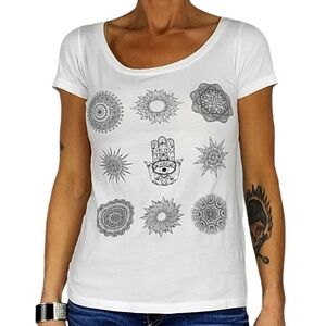 Empyre Cotton Tee Size Small White